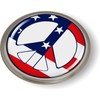US Peace American Flag 3D Domed CAR Emblem Badge Sticker