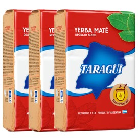 Taragui mate Red pack regular taste (tea leaves and stems input) 500gx3 pieces