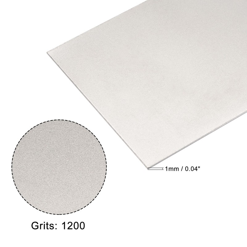 sourcing map Diamond Whetstone Sharpening Stone, 170mm x 75mm 1200