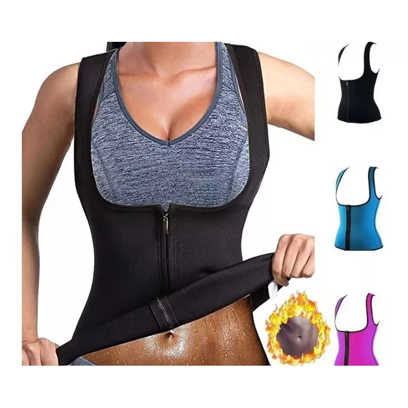 APPLE BEE TT Chaleco Para Sudar Neopreno Faja Efecto Sauna