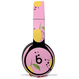 WraptorSkinz Vinyl Decal Wrap Works with Beats Solo Pro Headphones Lemon Pink - Skin Only Beats NOT Included