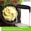 Urbanstrive Smooth Mash Potato Masher Stainless Steel, Durable Mashed Potatoes