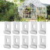 Ejoyous 10 Piece Base Clips, Hook Fasteners, Greenhouse Base Clips,