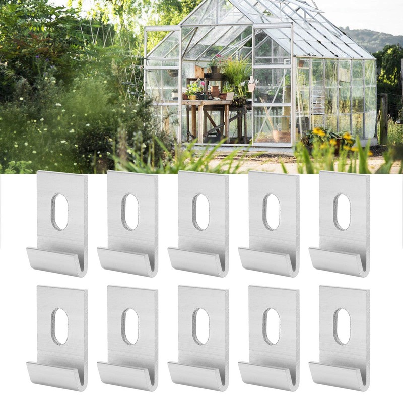 Ejoyous 10 Piece Base Clips, Hook Fasteners, Greenhouse Base Clips,