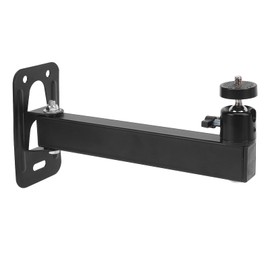 Mini Projector Wall Mount, Universal Adjustable Tilt and Swivel Projector Bracket Holder Space Saving Stainless Steel Projectors Stand with 1/4 Inch Connector for Living Room