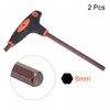 sourcing map 8mm Hex Key T-Handle Dual End Wrench Spanner,