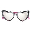Betsey Johnson Women's Queen of Hearts Sunglasses, Black with Skull