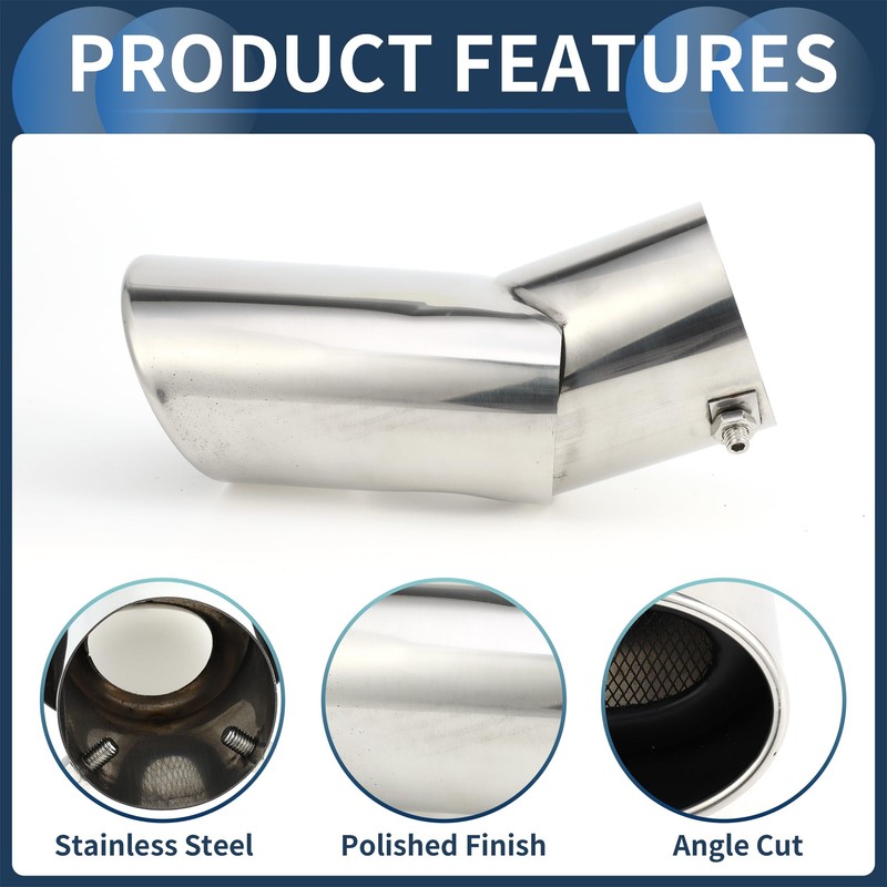 INFINAUTO Land Rover Curved Slant Exhaust for Range Rover 02-10