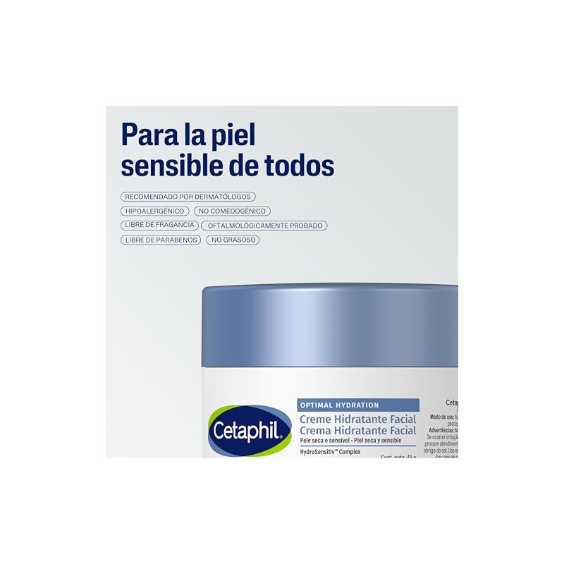 Cetaphil Optimal Hydration Crema de Día Facial Piel Sensible y
