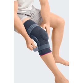 medi - Genumedi Pro | Knee Brace with Patella Pad | Silver | Size II | Knee Support for Knee Joint Stabilisation | Knee Support with Straps | Bandage Knee Joint Stabiliser