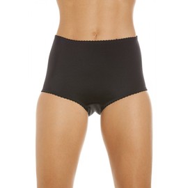 Camille Womens Two Pack Smooth High Waist Black Control Briefs 16