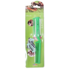 BUDDY 7.75" (19.7 cm) Dual-End Pet Grooming Comb | Built-In Razor Blade | Plastic & Stainless Steel | Quiet & Safe | Includes Extra Blades