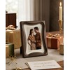 Afuly 5x7 Wood Picture Frame MCM Walnut Wooden Photo Frame