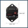 INFINAUTO Waterproof 100A Circuit Breaker with Auto Reset Fuse12V- 48VDC
