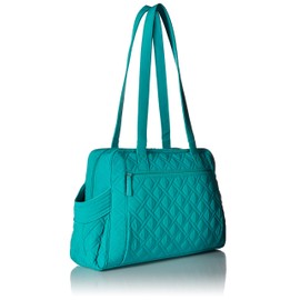 Vera Bradley Women's Microfiber Stroll Around Baby Diaper Bag, Turquoise Sea, One Size