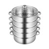 Steamer for Cooking 5 Tier Stainless Steel Food Steamer Multifunctional