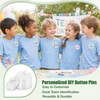 15PCS 3 Inch Clear Button Pin Blanks, DIY Acrylic Photo