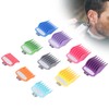 10 Sizes Hair Clipper Combs Guides Professional Colorful Number Coded