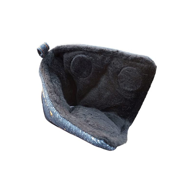 Denim Golf Putter Cover Pin Type Magnetic Blue