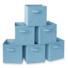 Casafield Set of 6 Collapsible Fabric Cube Storage Bins, Baby
