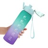32oz Sports Bottle with Leak-proof Flip Top, Motivational Water Bottle