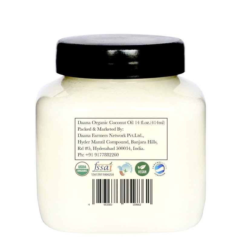 Daana Organic Coconut Oil for Skin: Extra Virgin, Cold Pressed
