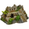 Nobby Aqua Ornaments Maya Ruin with Plants, 21.7 x 14.7