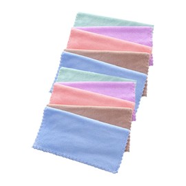 TOVINANNA Microfiber 10pcs Makeup Removercloth Soft Coral Fleece Face Towel Gentle on Skin Easy to Carry for Travel