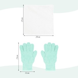 CVDYWDJIE 1 pair of dust gloves and cleaning cloth, cleaning gloves, absorbent fibre gloves, kitchen hygiene gloves