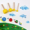 Round Sponges Brush Set, 30 Pcs Round Foam Brush for