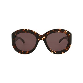 Alaia Round/Oval Sunglasses Havana Havana Brown Luxury Eyewear Made In Italy Acetate Frame Designer Fashion for Everyday Luxury