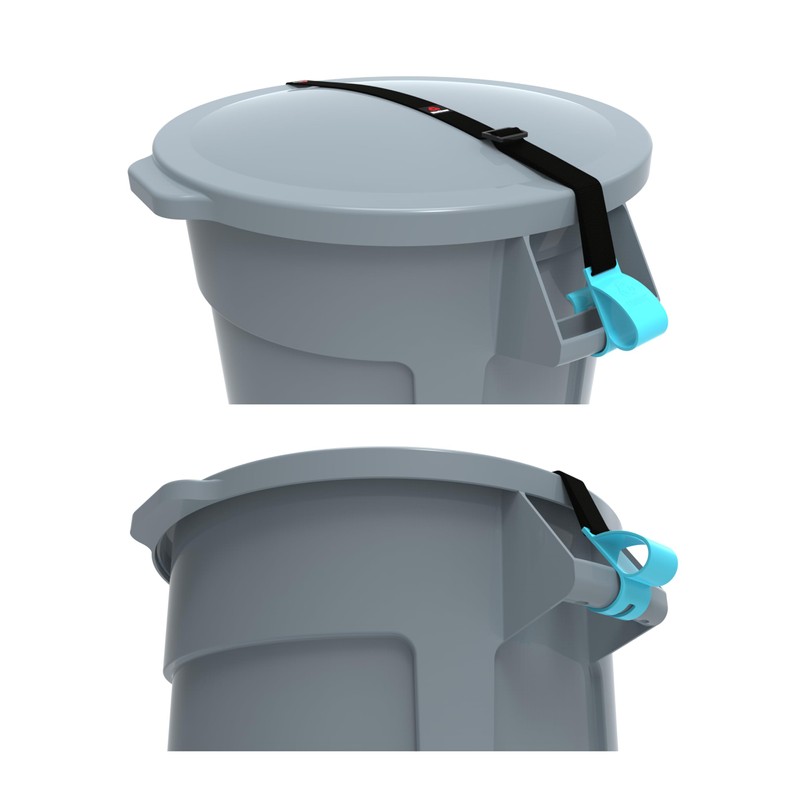 SideArm by BinClaw – Heavy-Duty Trash Can Lock for Round