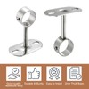 sourcing map 2 Pcs Ceiling Mount Bracket, Wardrobe Pipe Bracket,
