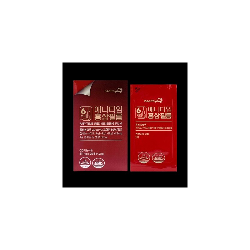 Unij Company Partner Film-type red ginseng, ginsenoside, menopausal nutritional supplement,