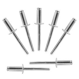 ALLCLEAN 155 Pcs 3/16" x 1/2" Aluminum Blind Rivets,4.8 x 12mm Pop Rivets,Aluminum Grip and Steel Mandrel