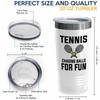 Bubble Hugs Tennis White Edition Viking Tumbler 20oz - chasing