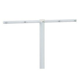 Household Essentials Mega Outdoor Clothesline Single T-Post, White