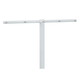 Household Essentials Mega Outdoor Clothesline Single T-Post, White