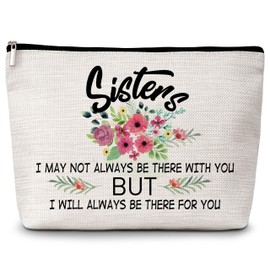 ZIIUFRN Heart-warming Makeup Bag, Travel Cosmetic Bag for Women Friends for Sister In Law - A14