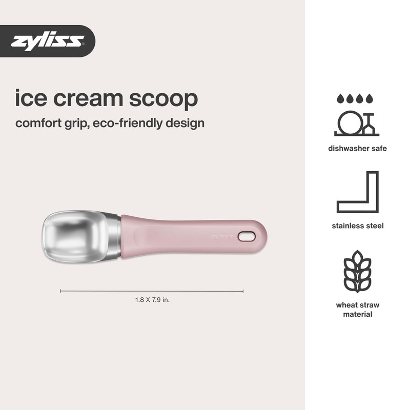 Zyliss Ice Cream Scoop - Stainless Steel Ice Cream Scoop