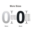 Brushed Modern House Number -6 Inch 152mm Height, Made of