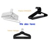 Plastic Hangers HD Heavy Duty, 40 Pcs. Black Color, Made