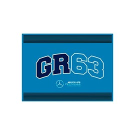 Mercedes AMG Petronas Formula One Team - George Russell Flag - Blue - Size: 90 x 120 cm