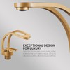 Elegant Bathroom Sink Faucet Single Hole,AUU Waterfall Vanity Sink Faucet