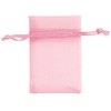 SSWBasics Pink Organza Drawstring Pouches - Case of 100