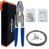Yumkiyi 99FT Wire Rope Crimping Tool Kit, 304 Stainless Steel