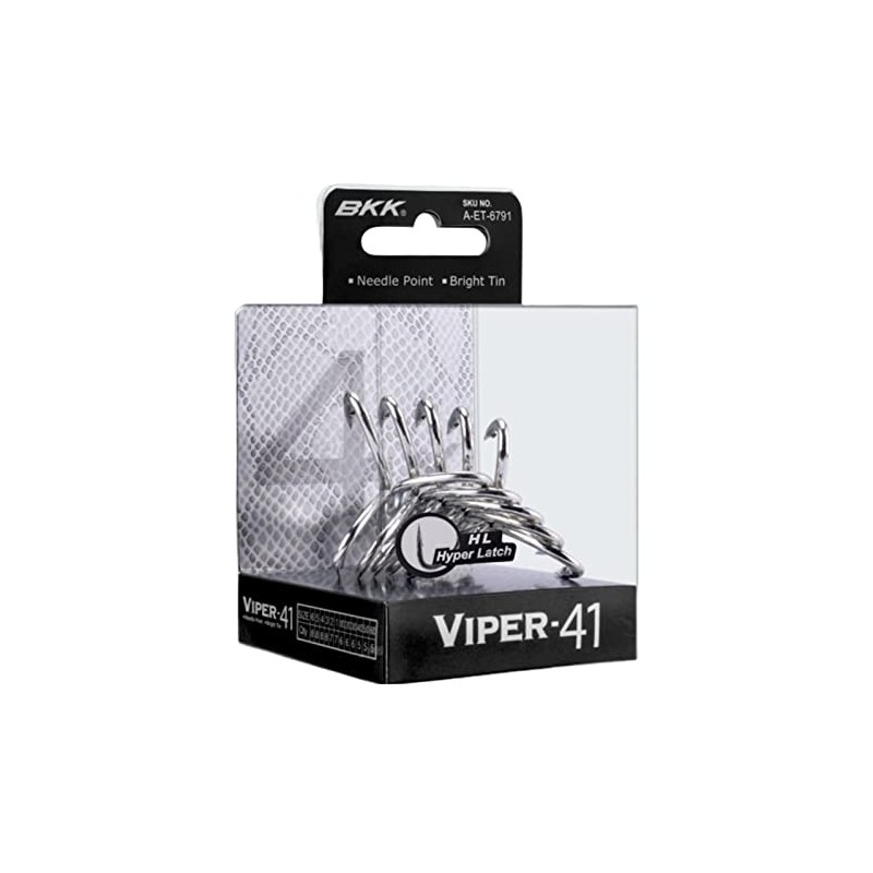 BKK Hooks A-ET-6790 Viper-41 Size 3/0# 6 Pack