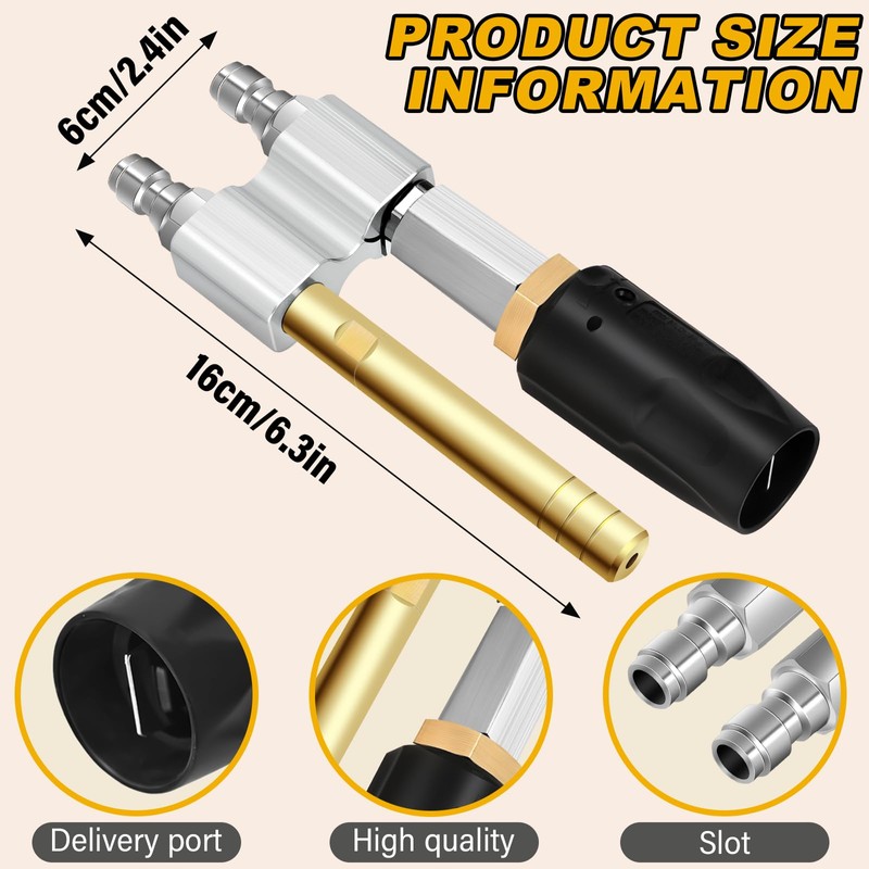 GlamChi M5 Twist Nozzle - 2 in 1 Adjustable Downstream