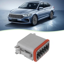 eMagTech 1 Set DT04-12P DT06-12S 12-Pin Waterproof Car Connector Kit IP67 Certified 14AWG 13A Male and Female for Robust Applications