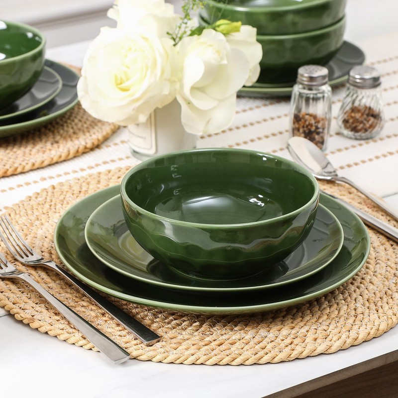 vicrays Ceramic Salad Bowls Set for Kitchen, Serving - 26